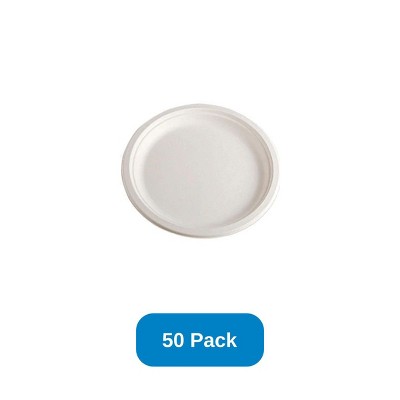 Responsible Products 10" Classic Round Plate Compostable Sugarcane Fiber - Pack of 50