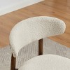 Art Leon Set of 2 Boucel Fabric Accent Dining Chairs with Solid Wood Frame - 4 of 4