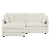 GDFStudio Yule Modern 76.7" Chenille Upholstered Loveseat with Pillows - 2 of 4