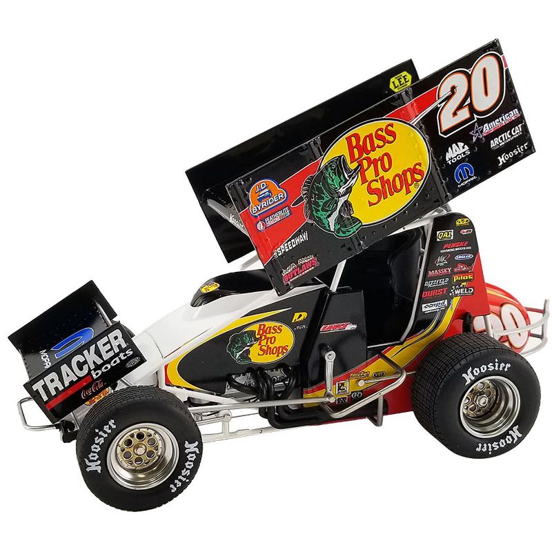 Winged Sprint Car #20 Danny Lasoski "Bass Pro Shops" "National Sprint Car Hall of Fame" 1/18 Diecast Model Car by ACME, 1 of 7