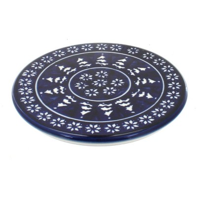Blue Rose Polish Pottery 1012 Zaklady Trivet