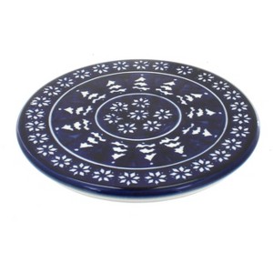 Blue Rose Polish Pottery 1012 Zaklady Trivet - 1 of 1