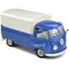 Volkswagen T1 Pickup Truck Blue with Canopy "Volkswagen Service" 1/18 Diecast Model Car by Solido - 2 of 4