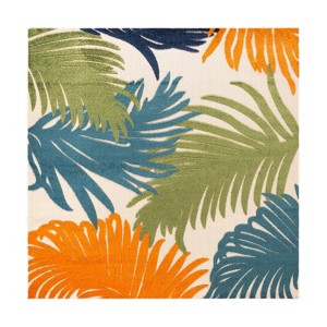 World Rug Gallery Tropical Floral Indoor/Outdoor Area Rug - 1 of 4