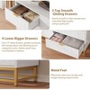 7 Drawer Dresser for Bedroom, 53.5" Wide Chest of Drawers with Golden Metal Handle & Legs, Modern Dresser Organizer TV Stand for Living Room Entryway - 4 of 4