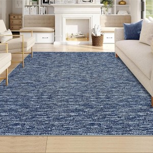 Coucheta Washable Area Rug , Modern Non-Slip Low Pile Indoor Carpet Machine Washable Soft Floor Mat for Living Room Bedroom Office,Multi-Color & Size - 1 of 4