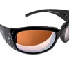2 Pairs of Global Vision Eyewear Marilyn 2 Plus Safety Motorcycle Glasses with Brown Mirror, Blue Lenses - 4 of 4