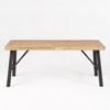 Dining Table, Acacia Wood Picnic Table, Water-proof & Sunproof Tabletop, 300 Pound Weight Capacity - 4 of 4