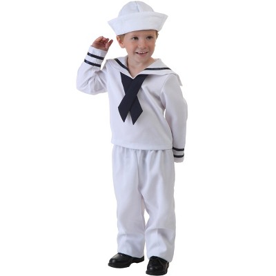 Halloweencostumes.com 4t Toddler Sailor Costume, White : Target