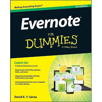 Evernote for Dummies - (For Dummies) 2nd Edition by  David E y Sarna (Paperback)