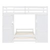 Whisen Twin over twin Bunk Bed with Drawers, Shelves, Desk, LED Light and Charging Ports - 4 of 4