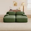 Aukfa Modular Corduroy Sectional Sofa with Ergonomic Support - Pet Friendly, Easy Assembly, Non-Slip Base Design - 2 of 4
