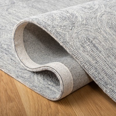Gray Hand-Tufted Wool Reversible Runner Rug 2'3" x 9'