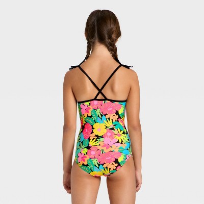 Cat & Jack Girls' Summer in Hyperbloom One Piece Swimsuit - Cat & Jack™ M — фото 2
