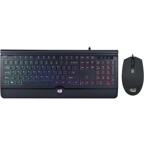 USB Wired Illuminated Backlit Gaming Keyboard and Optical Mouse Combo Set For PC 