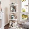 NicBex Rotating Bookshelf with Small Footprint Bookcases for Living Room Home Office - 4 of 4