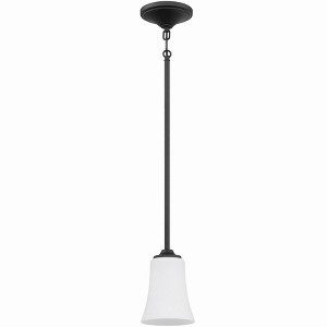 Craftmade Lighting Gwyneth 1 - Light Pendant in  Flat Black - 1 of 2