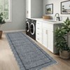 Scalloped Machine Washable Non-Slip Bordered Rug Non-Shedding Soft Low Pile Modern Accent Rugs - 2 of 4