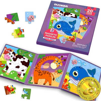 QUOKKA Magnetic Puzzle Book for Toddlers 3-5