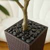 DR.Planzen 72" Artificial Olive Tree - 6FT UV Resistant Fake Plant with 15.7" Tall Planter Planter for Indoor House Plants & Tall Floor Decor - 4 of 4