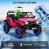 12V Kids Ride On Truck, Electric Car Toy with Extra Wide Seat & Legroom, Remote Control,3 Speeds,LED Lights,Music & USB - 4 of 4
