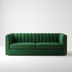 Rennnsan Modular Classic Sofa in Green and Gold - 1 of 1