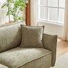 Kumasinova 88" Modern Chenille Sleeper Sofa with Sturdy Wood Frame & 2 Matching Pillows, Wide Living Room 3-Seater Sofa, Thickly Padded Seat - 2 of 4