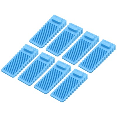 Unique Bargains TPR Non-Slip Trapezoid Easy to Use Door Stopper 8 Pcs