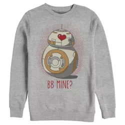 Men's Star Wars Valentine's Day BB Mine?  Sweatshirt - Athletic Heather - X Large