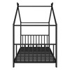 Lyngins Twin Size Bed Frame, Metal House Platform Bed Frame, No Box Spring Needed, Kids Bed Frame for Bedroom, Kids Floor Bed Frame, Toddler Bed - 4 of 4