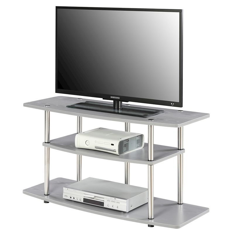 Designs2Go 3 Tier Wide TV Stand for TVs up to 43" - Breighton Home, 3 of 7