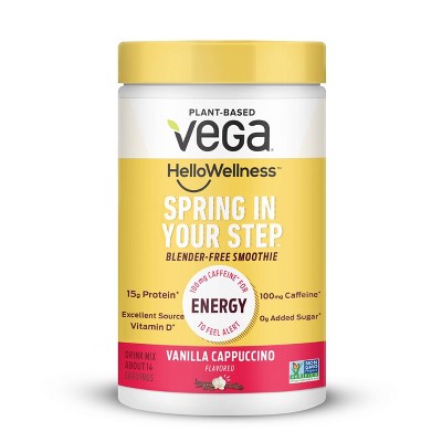 Vega Spring In Your Step Protein Powder Vanilla Cappuccino 13 8oz Target