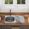 vidaXL Kitchen Sink with Strainer and Trap Stainless Steel - 3 of 4