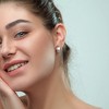 EVERLY JEWELRY | Sterling Silver 0.04 CT Diamond TW 8 - 8.5 MM White Freshwater Cultured Pearl Fashion Post Earrings - 4 of 4
