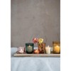 Storied Home Round Glass Votive Holders on Wood Tray, Multicolor, Set of 9 - 2 of 4