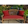 Casual Cushion Solid Sunbrella Fabric 1-Piece Indoor/Outdoor Square Throw Pillow, 15"W x 15"L - 2 of 4