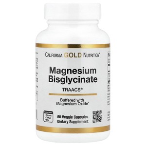 Magnesium Bisglycinate, High Absorption Albion Minerals, 60 Veggie Capsules - 1 of 4