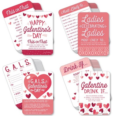 Big Dot Of Happiness Happy Galentine's Day - Assorted Valentine's Day Party  Gift Tag Labels - To And From Stickers - 12 Sheets - 120 Stickers : Target