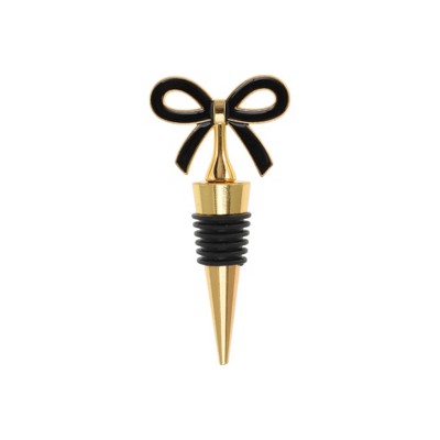 Unique Bargains Bottle Stoppers Thin Bow Style Zinc Alloy Aluminum Alloy TPR 3.82"x1.81"x0.79" 1 Pc
