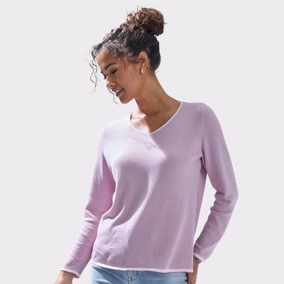 Women's Contrast Trim Sweater - LASCANA
