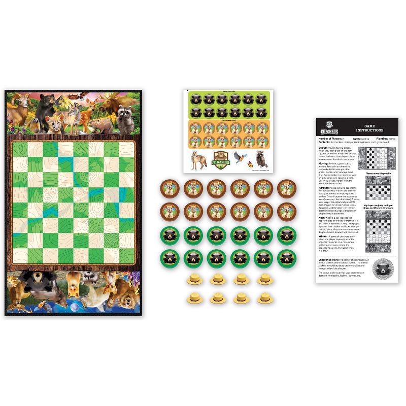 MasterPieces National Parks Jr Ranger Checkers Board Game for Families and Kids ages 6 and Up, 3 of 7