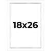 PosterPalooza | Modern Shadow Box 1" Depth White Picture Frame - UV Acrylic, Backing, Hanging Hardware - 2 of 4