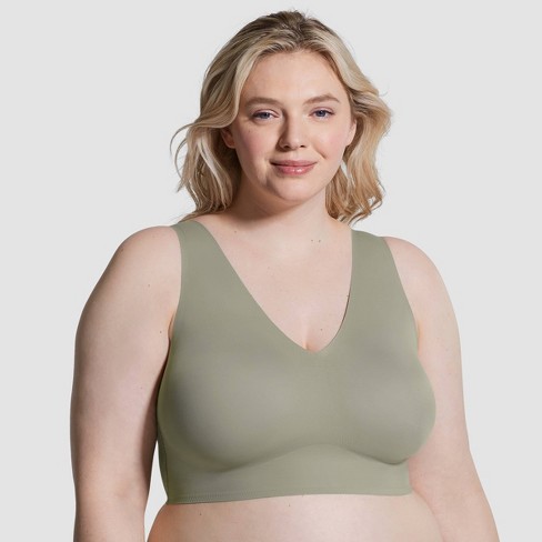 True & Co. True Everybody Women's Plus Size V-Neck Bra - Sage 3X