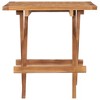 vidaXL Folding Patio Table 19.7 In.x19.7 In.x19.7 In. Solid Teak Wood - 2 of 4