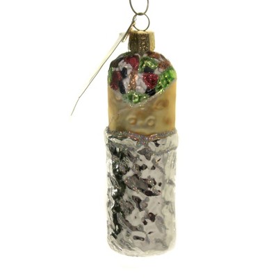 Old World Christmas 4.25" Burrito Ornament Mexico Rice Beans  -  Tree Ornaments