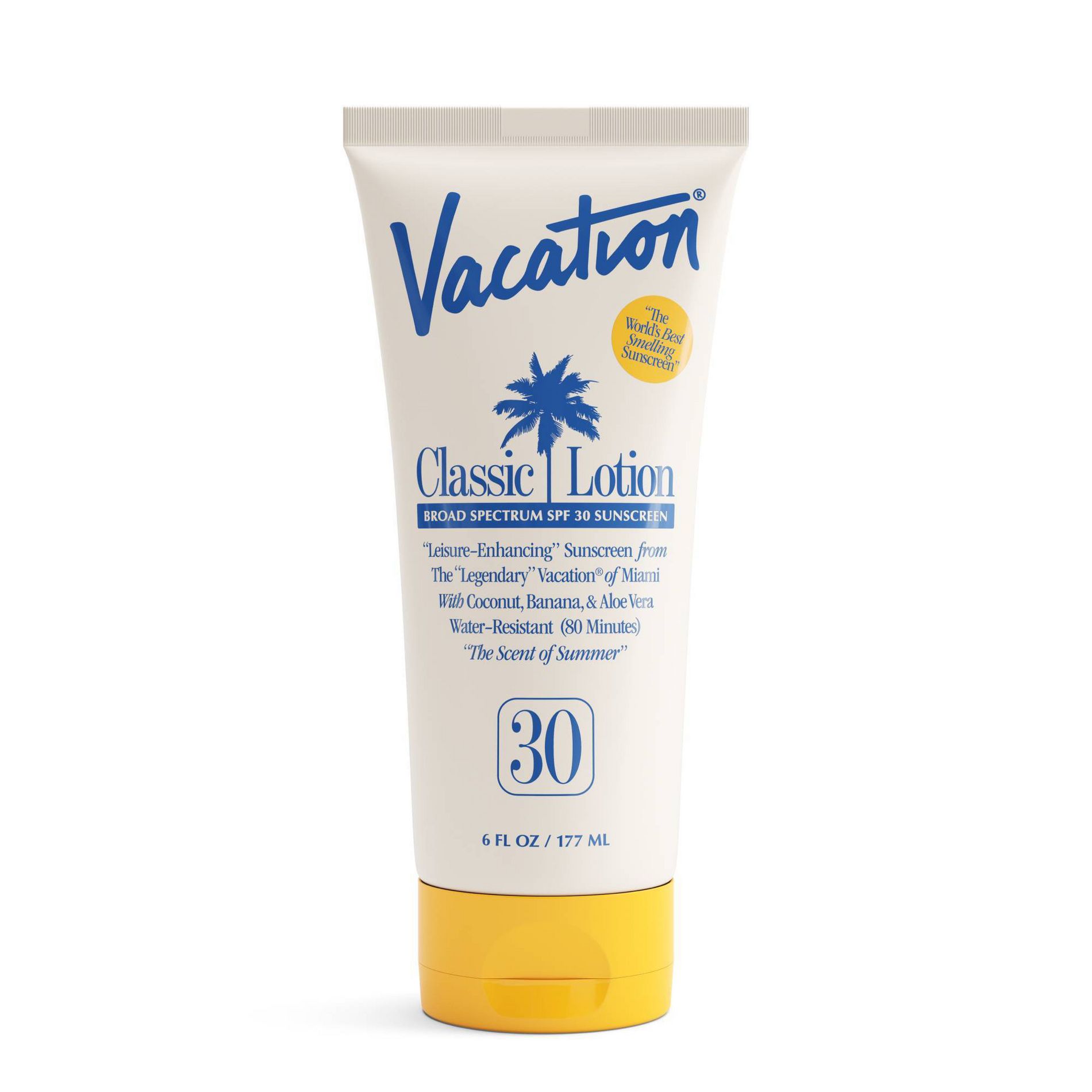Vacation Classic Lotion - SPF 30 - 6 fl oz: Whole Body Sunscreen, Pineapple, Banana, Coconut Scent