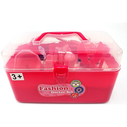 1Set Plastic Doctor Toys for girls Medical Kit Medicine Box For