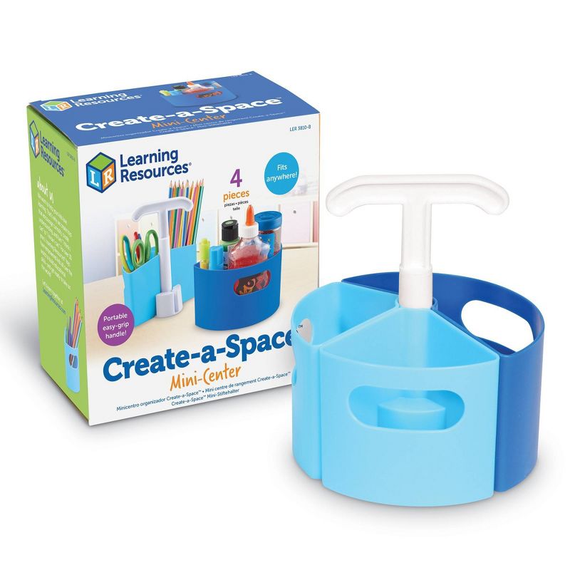 Learning Resources Create-A-Space Mini-Center - Blue, 1 of 5