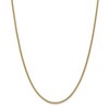 Black Bow Jewelry 2mm, 14k Yellow Gold, Solid Spiga Chain Necklace - 3 of 4