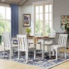 NicBex Dining Table Set for 6 Morden Extendable Kitchen Table with MDF Tabletop, 6 Upholstered Chairs for Kitchen - 3 of 4